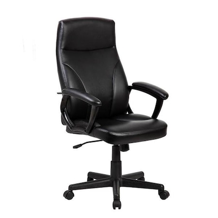 Techni Mobili Medium Back Executive Office Chair, Black - 45 x 24 x 29.5 in. RTA-4907-BK